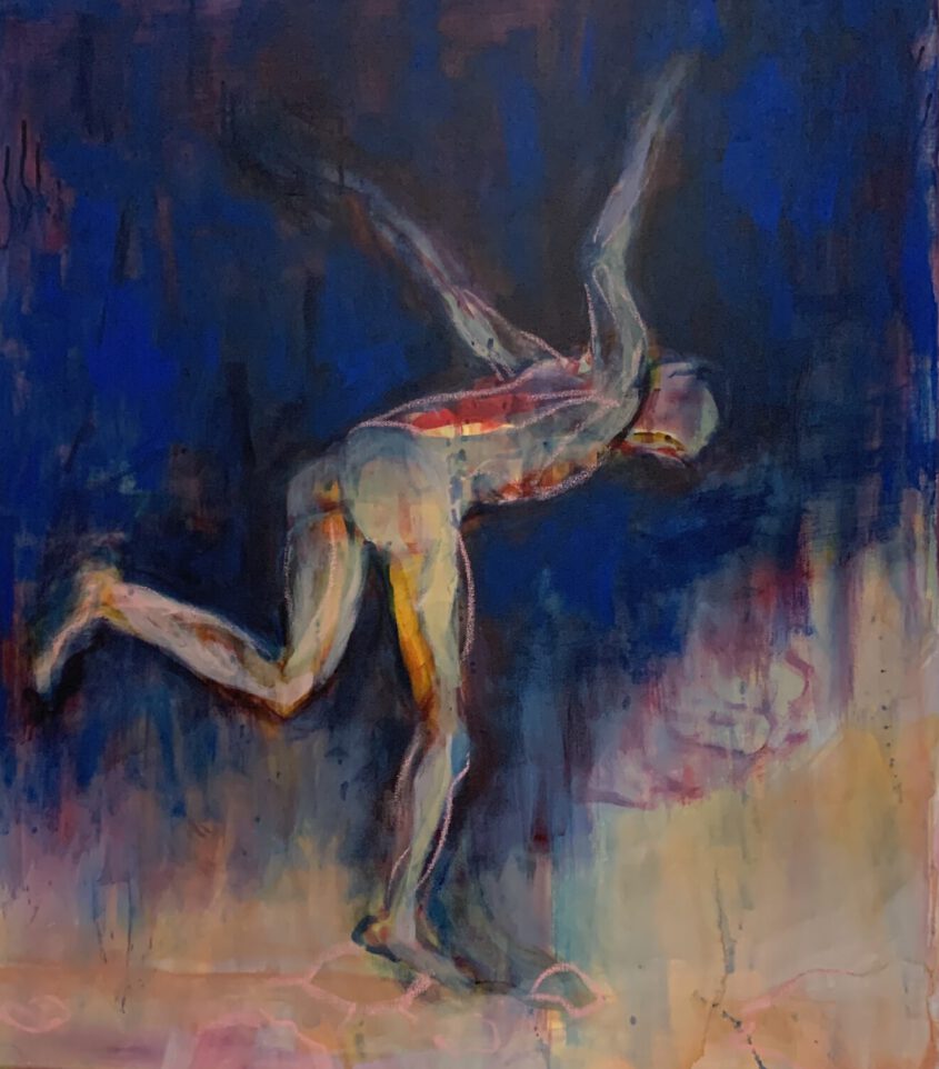 Ikarus I | 2021 | Mixed Media | 70 cm x 60 cm (27,5 in x 23,6 in)
