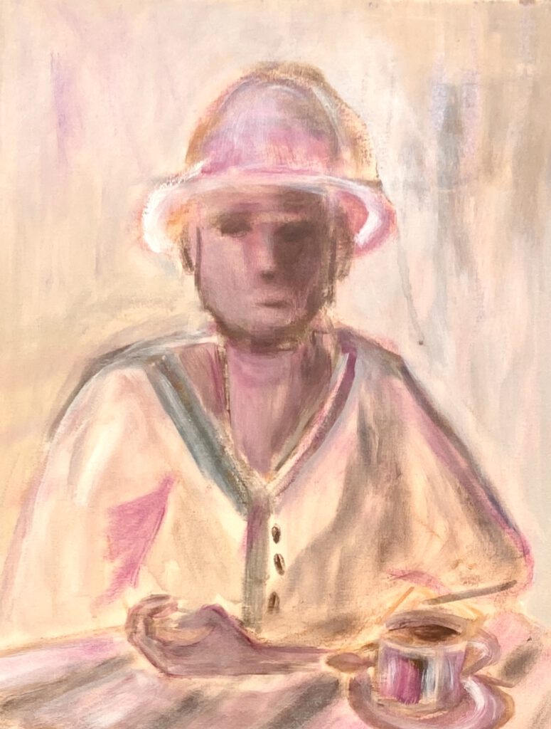 Waiting I | 2025 | Oil on Canvas | 50 cm x 40 cm (19,6 in x 15,7 in)