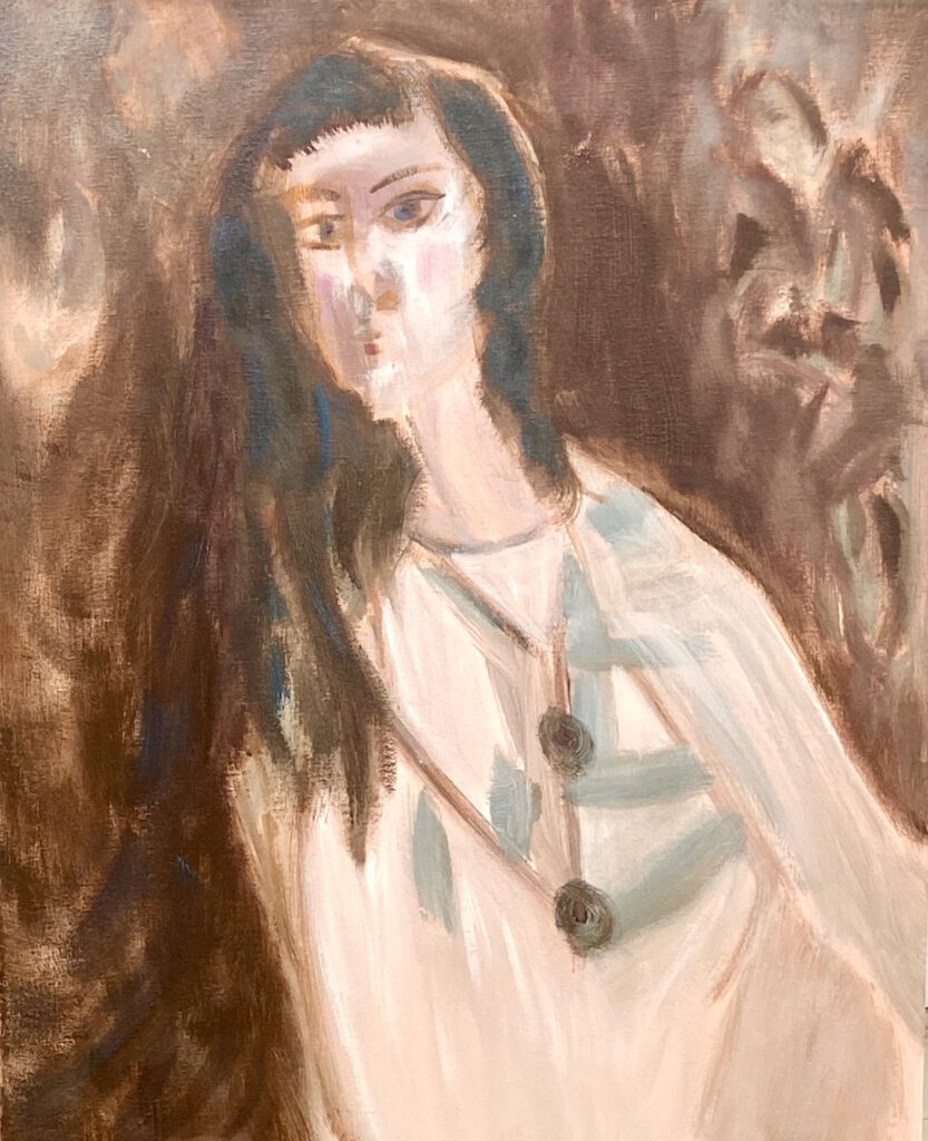 Waiting II | 2025 | Oil on Canvas | 50 cm x 40 cm (19,6 in x 15,7 in)